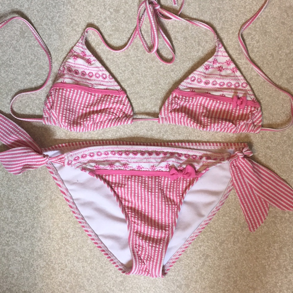 Pink and White girly Bikini